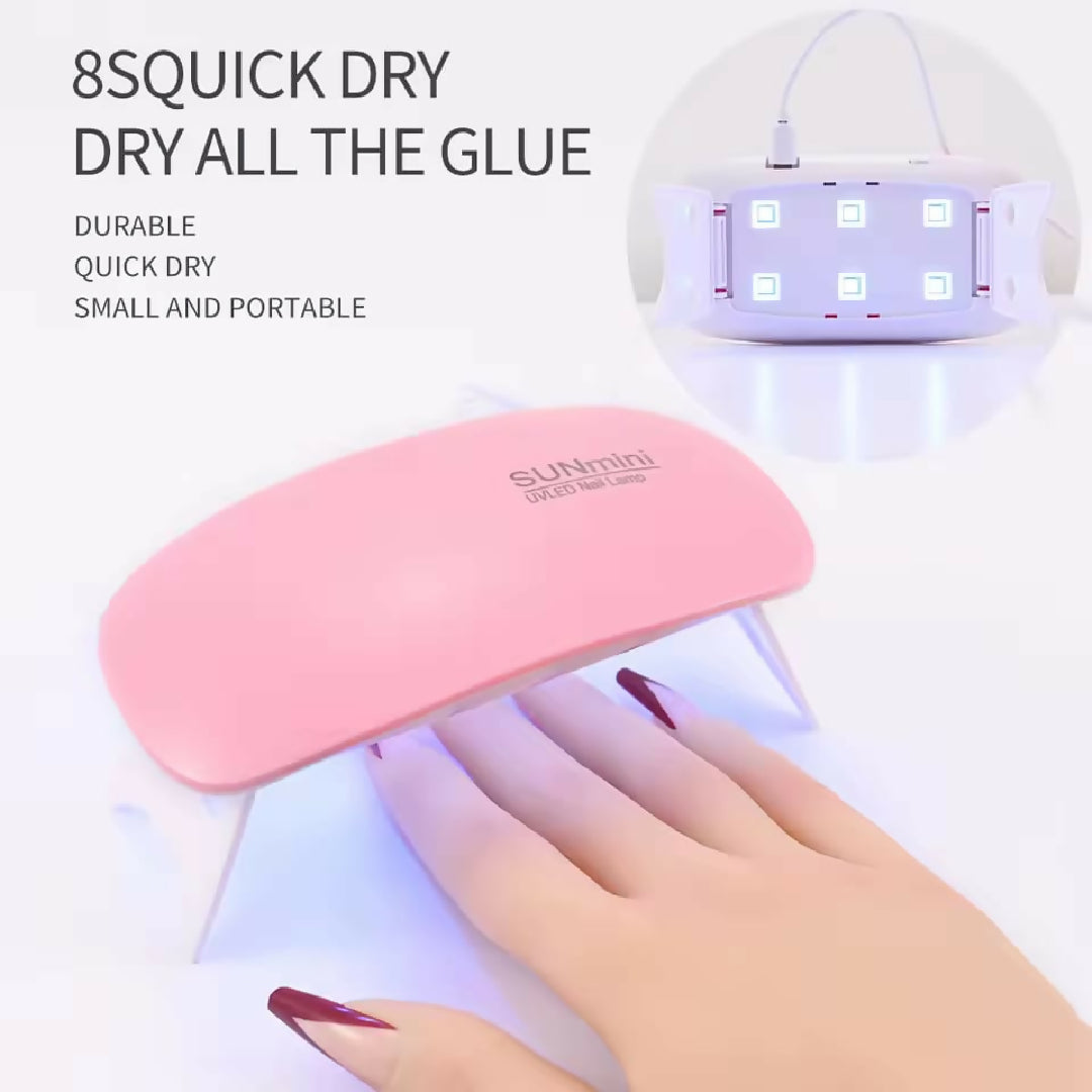 Mini Uv Led Nail Lamp Portable Gel Curing Lamp Pocket Size Compact Mini Nail Dryer For Quick And Efficient Nail Care