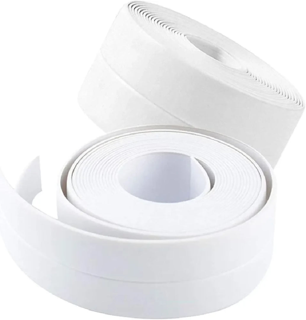 Cover Tape Self Adhesive Tape Wall Sealing Strip for Kitchen and Bathroom White