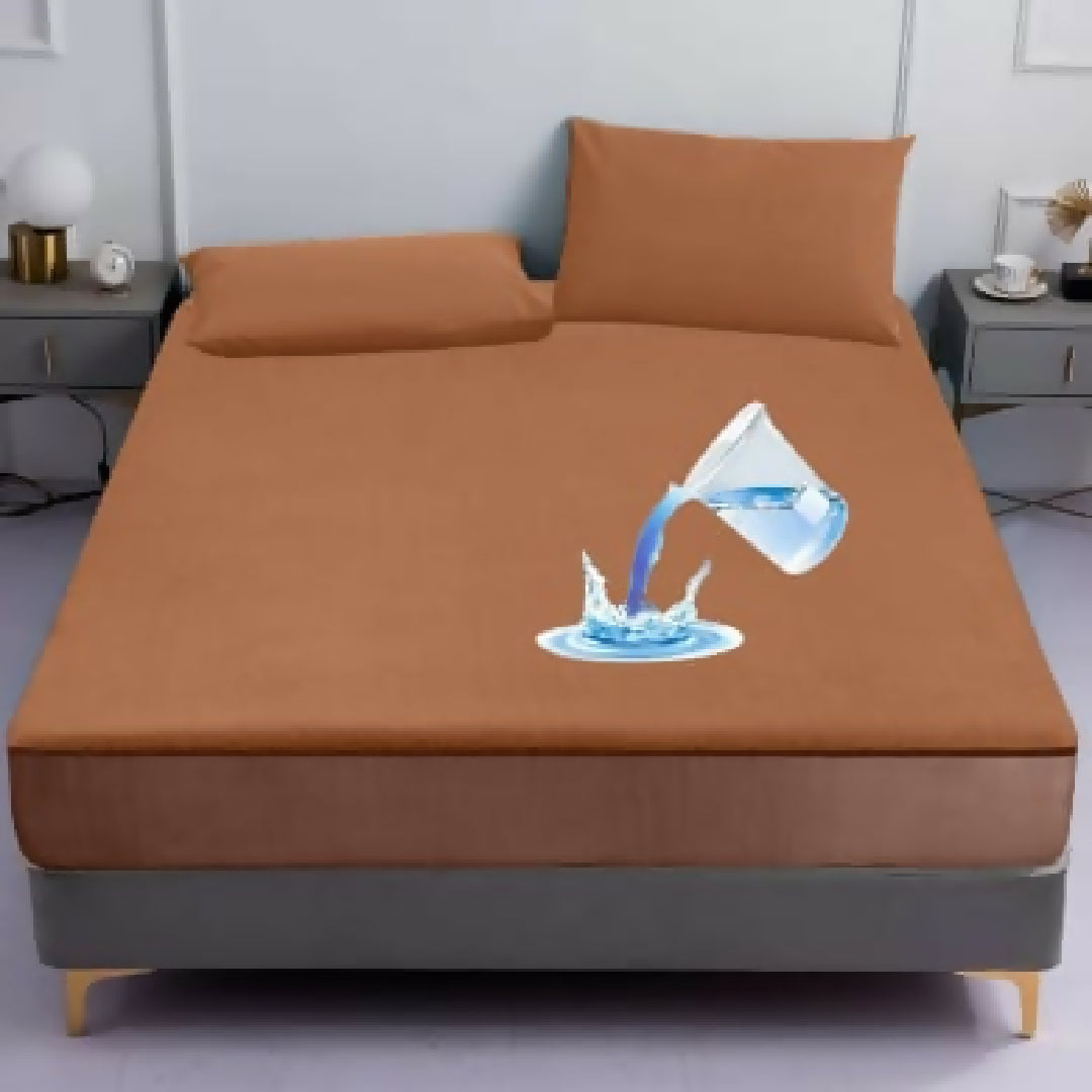IMPORTED QULTIY Waterproof Mattress Cover In Fitted Sheet Style For King or Double Size 72 BY 78 Premium Quality Mattress Protector with Strong Elastic Grip All Sizes Available