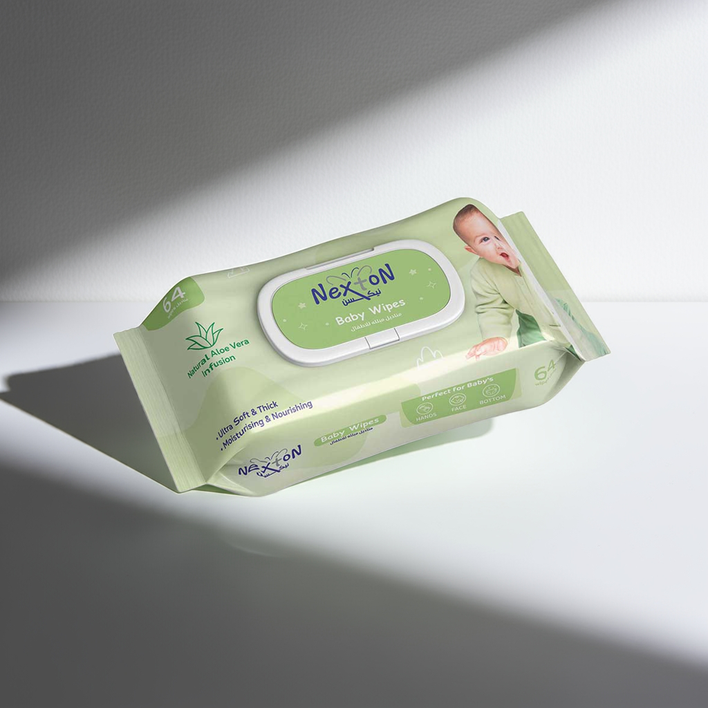 Nexton  Baby Wipes (Aloe vera) 64 pcs