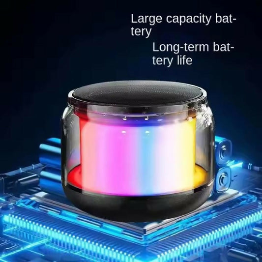 RGB LED Light Bluetooth Speaker Compact Wireless Speaker with Powerful Sound