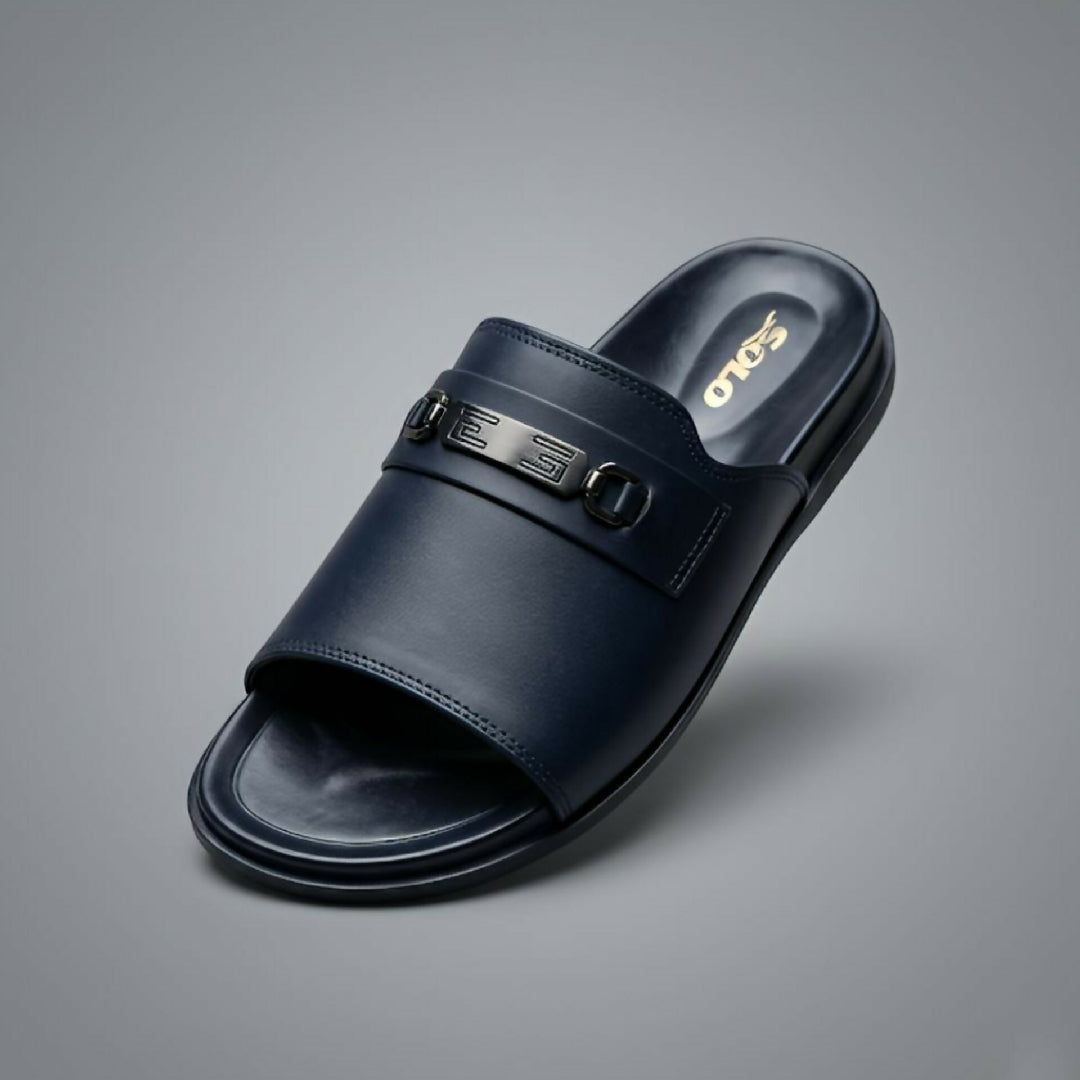 Premium Black Medicated Footwear for Men Soft Sole Orthopedic Slippers for Pain Relief