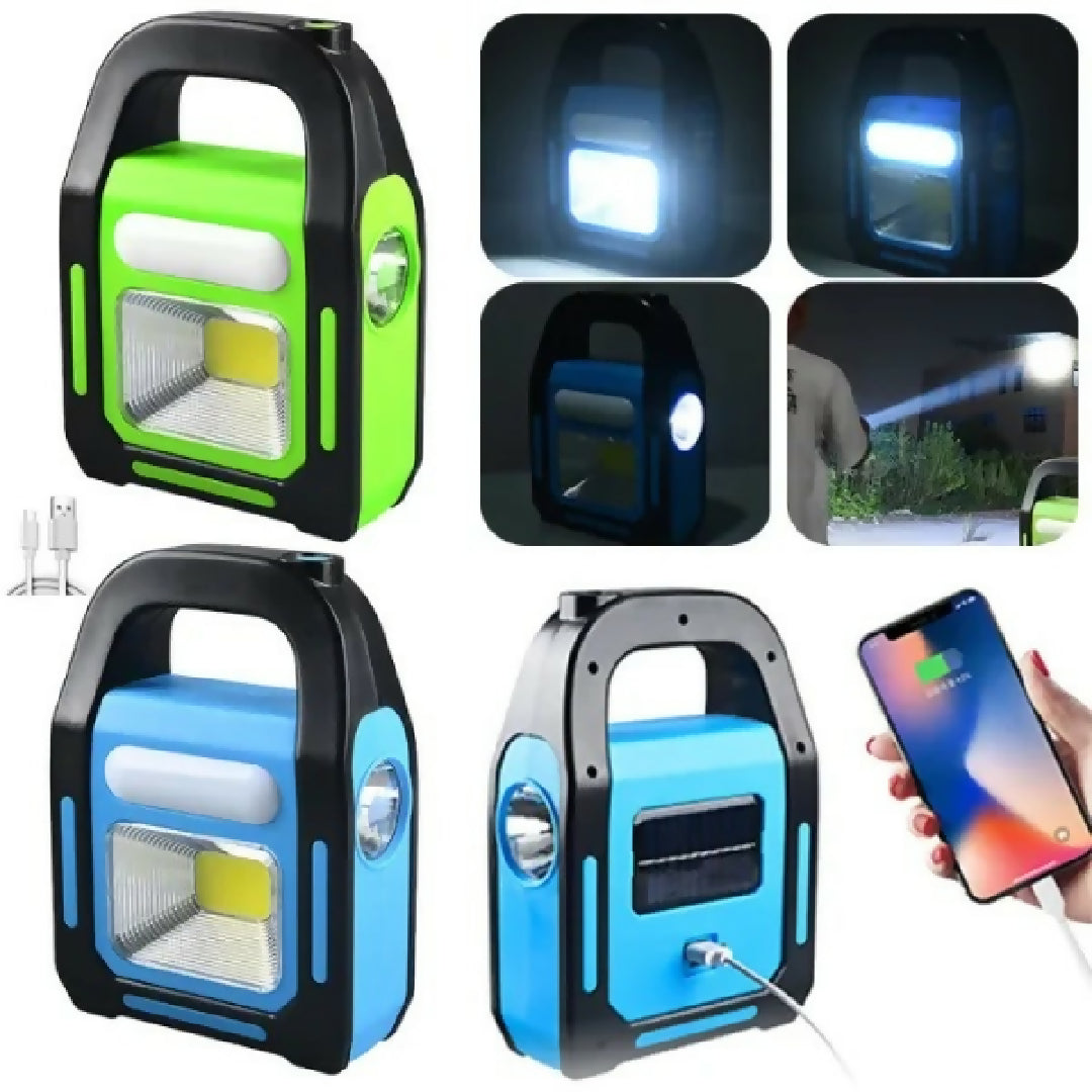 Hurry Bolt Solar Charging LED Work Light 3 Light Source Emergency Lamp Rechargeable Portable Outdoor and Home Use