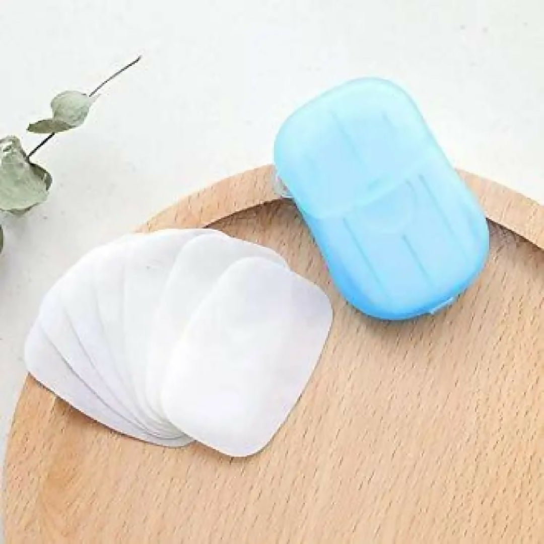 Travel Soap Outdoor Portable Mini Paper Soap Paper Washing Hand Bath Clean Scented Slice Sheets Good For Camping BBQ Hiking Travel Or Any Outdoor Activity 1Peace