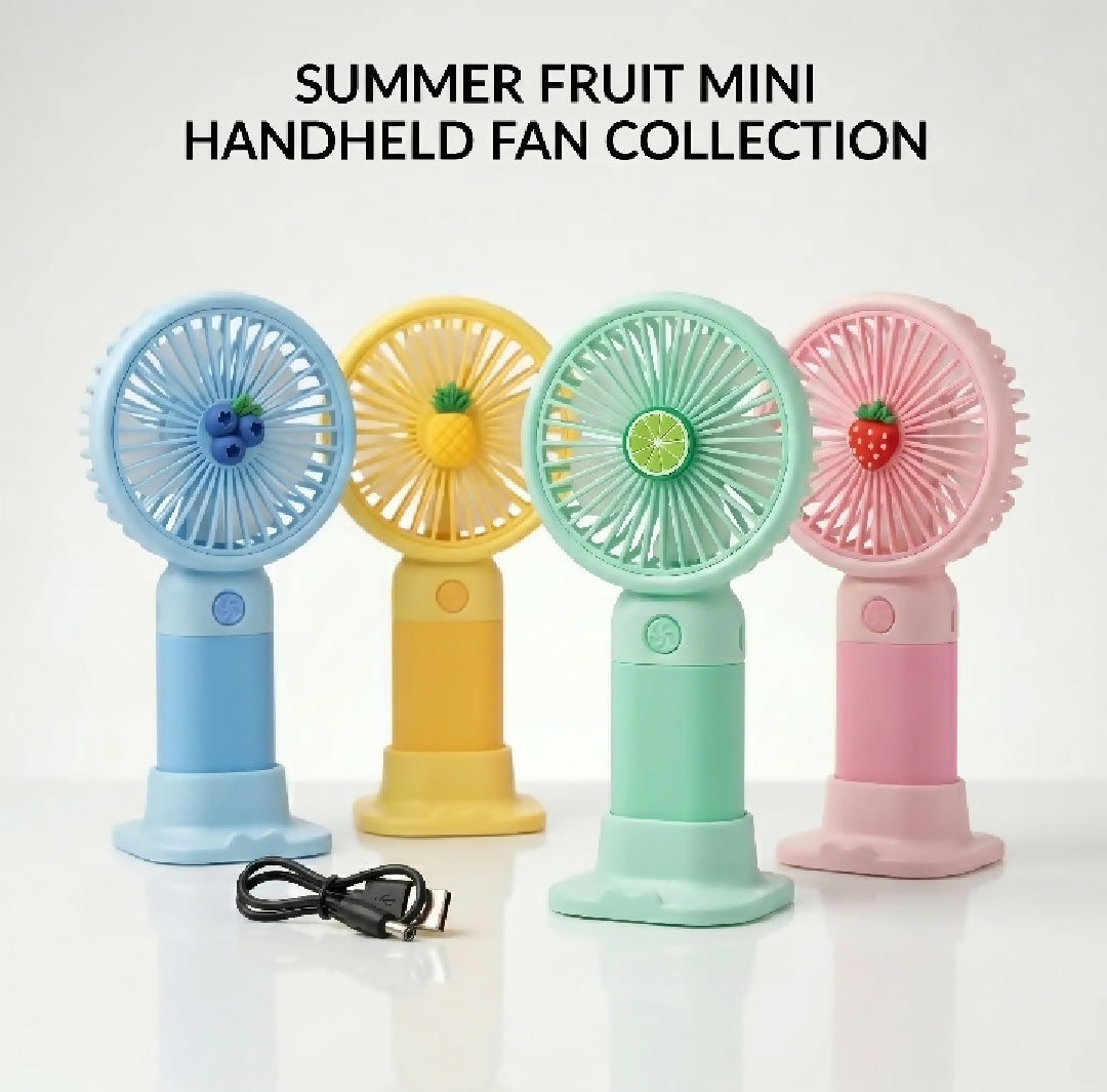 Summer mini handheld fan rechargeable 3 speed hand fan