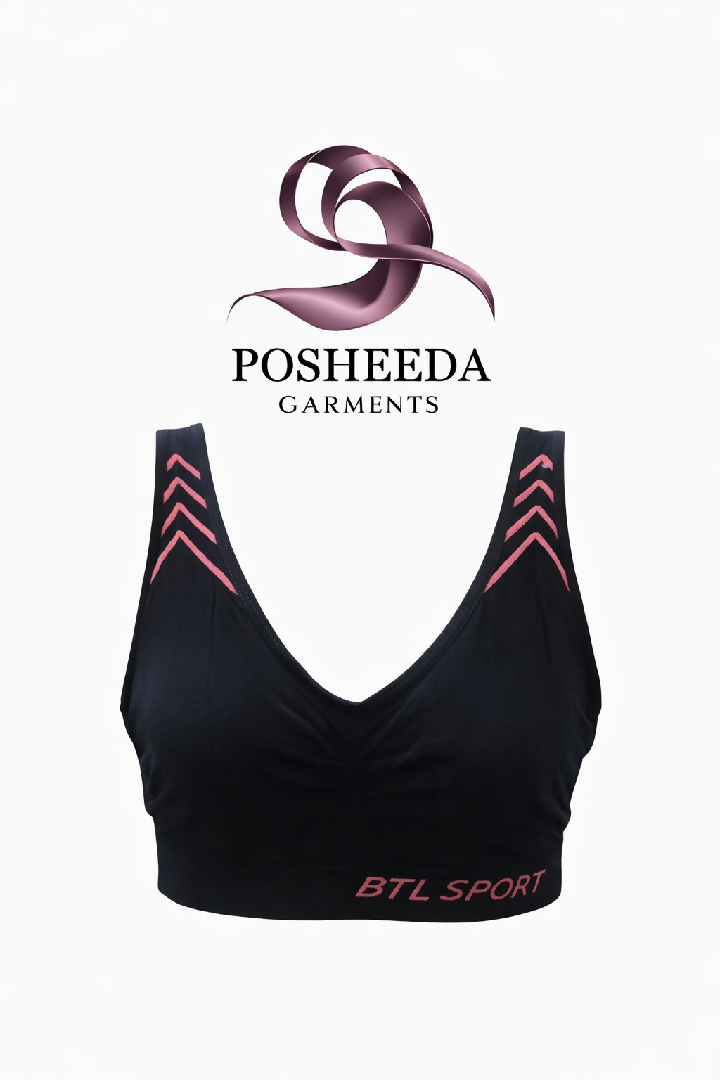 Pack of 2 Women Sports Bra Padded Seamless Gym Bra Stretchable Workout Yoga Bra Comfortable Activewear for Women
