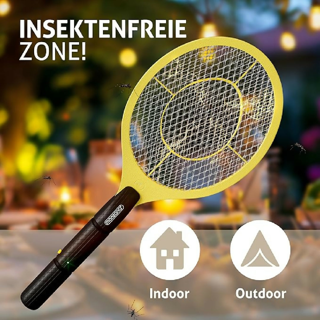 Electric Mosquito Killer Racket 2 In 1 LED Flash Light - Random Color