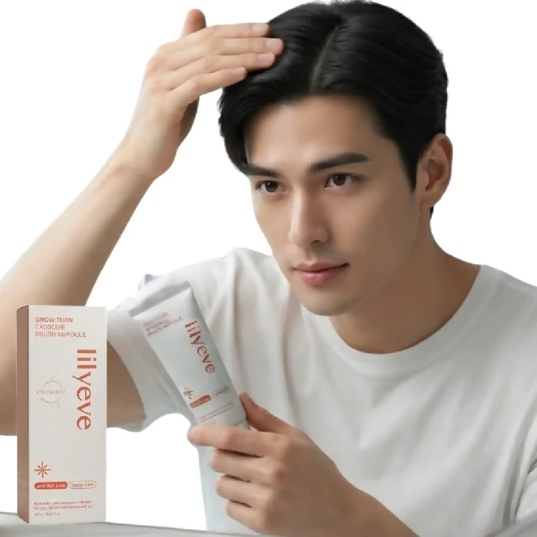 LILYEVE Grow Turn Exosome Ampoule Hair Growth Ampoule with Nano Exosomes Caffeine Biotin Scalp Care Hair Strengthening Treatment