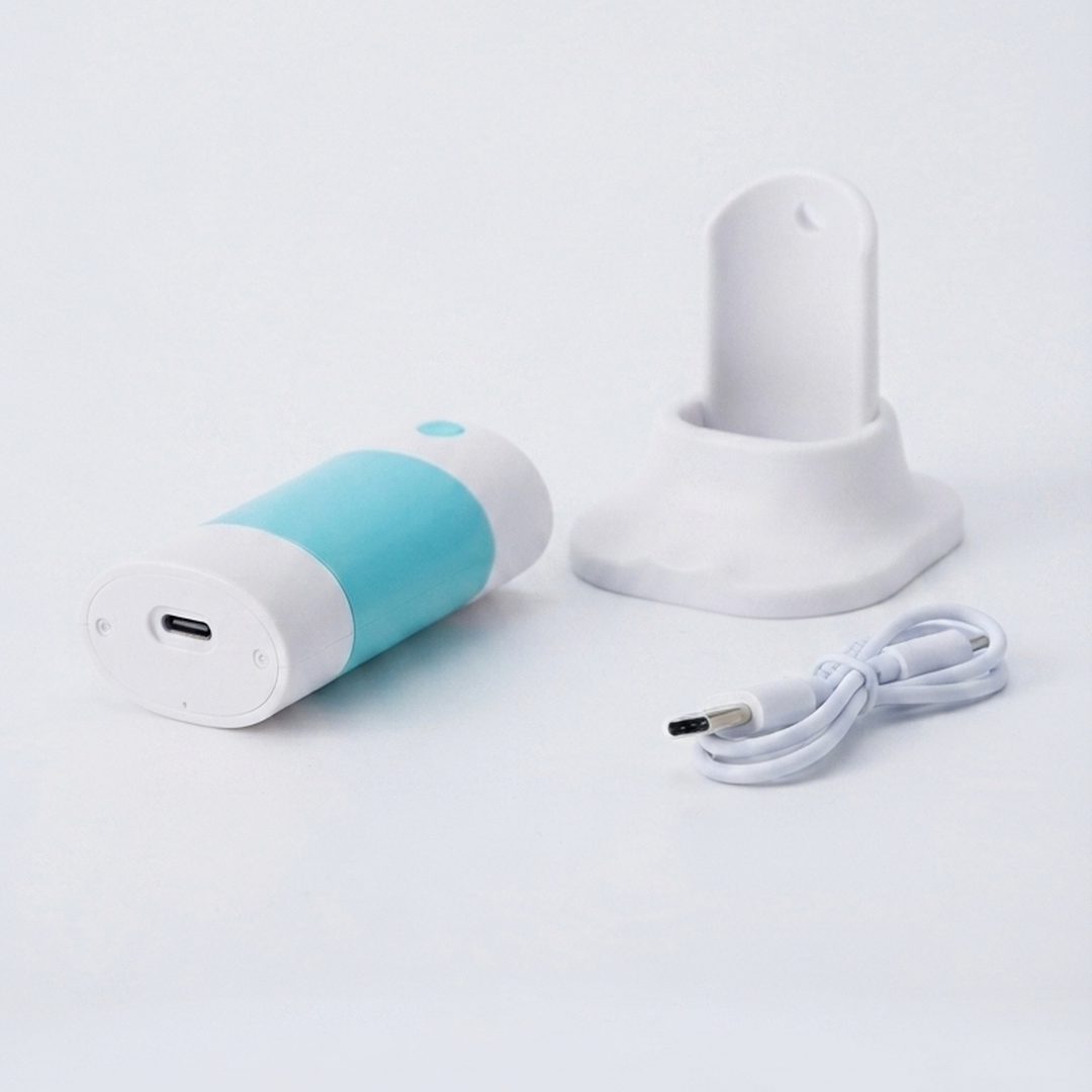 Mini Rechargeable Fan White and Green 1 piece
