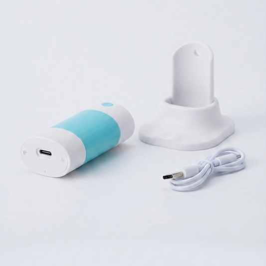 Mini Rechargeable Fan White and Green 1 piece