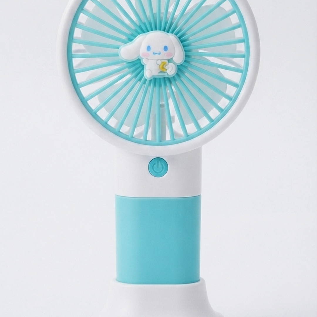Mini Rechargeable Fan White and Green 1 piece