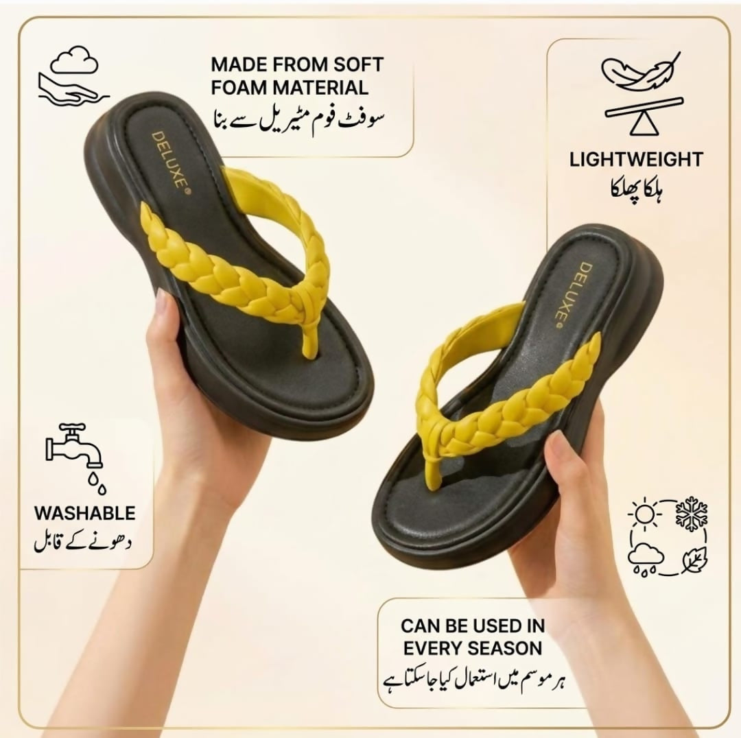 Lemon Breeze Lightweight foam Comfort Slippers