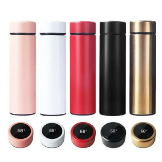 Temperature Water Bottle LED Temperature Display Hot Cold Vacuum Flasks stainless Steel Thermos LED 500ML Smart Thermos