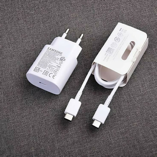 Samsung 25W Super Fast Charging Power Adapter with C to C Cable
