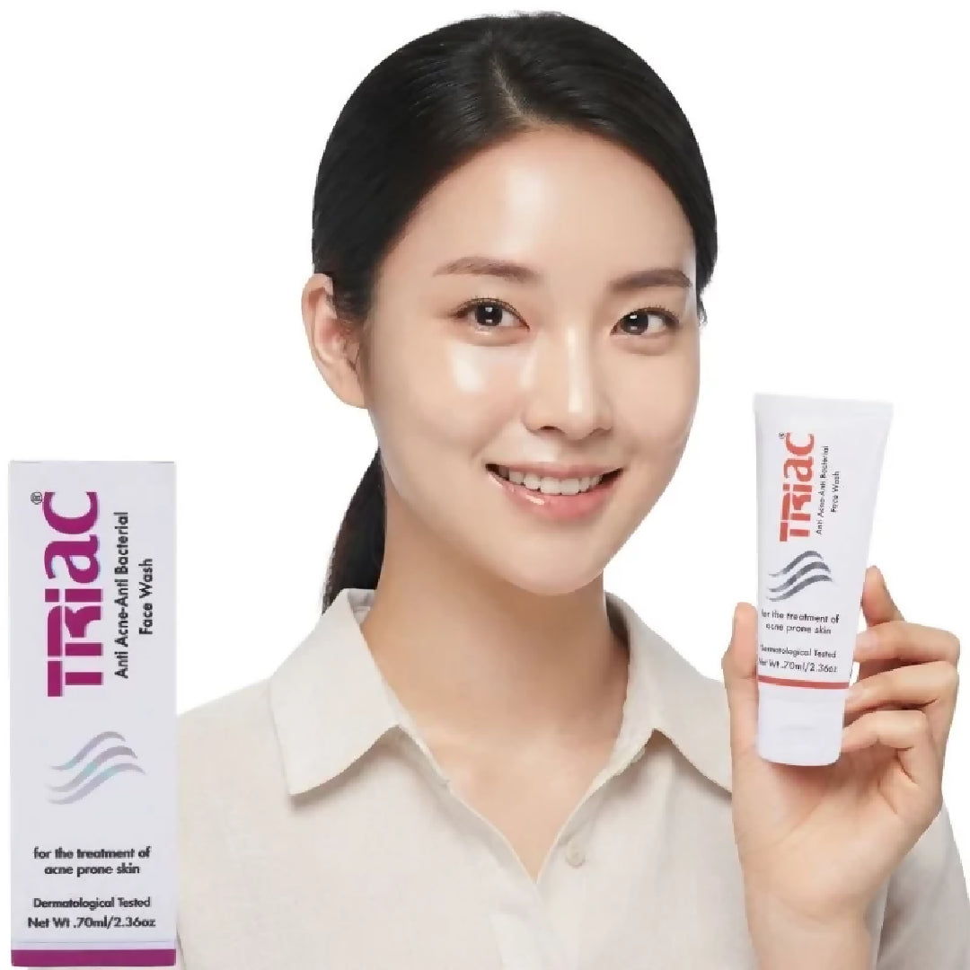 Triac Advanced Anti Acne Face Wash Deep Cleansing Facial Wash for Acne Prone Skin 70ml