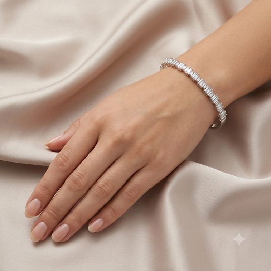 Baguette Half Bangle