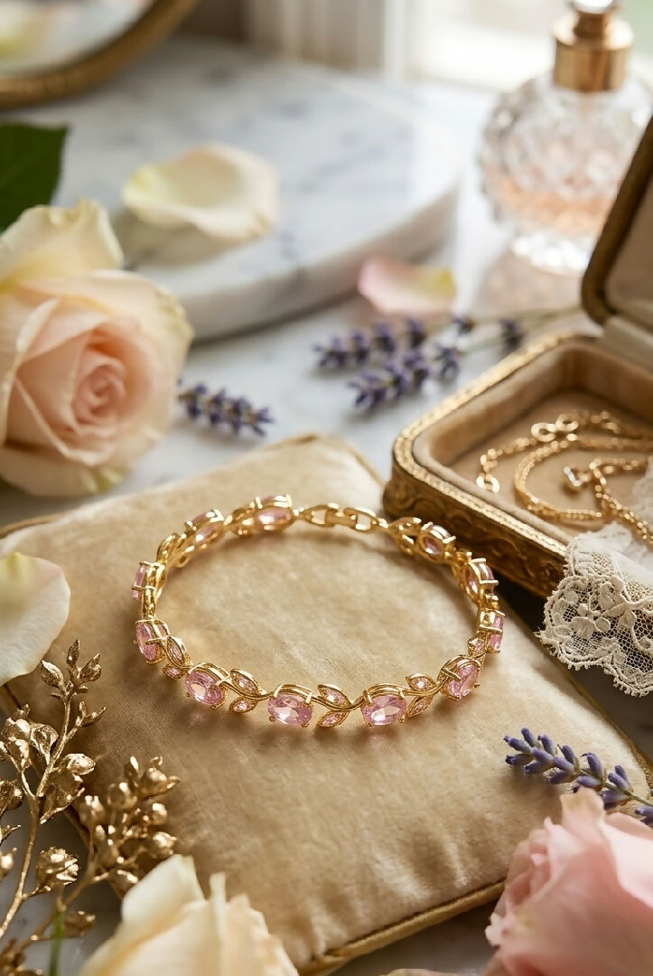 Amethyst Gold plated bracelet Adjustable bangles with purple stones