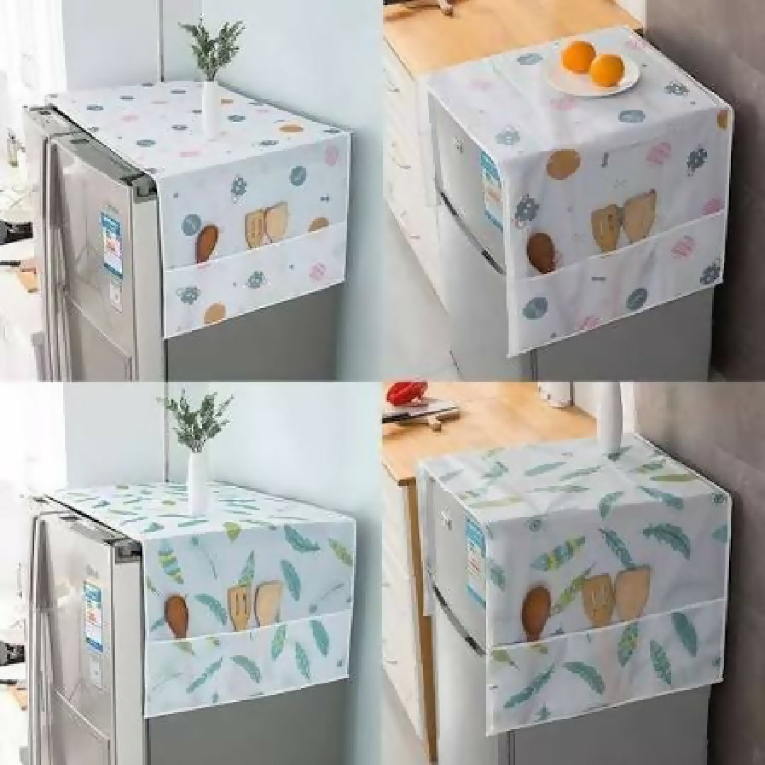 Refrigerator Cover Top Dust proof Windscreen Covers for Top Decorative Fridge Cover for Washing Machines Dryers for Friends Neighbors Random Design