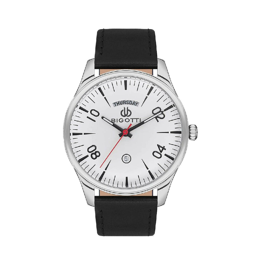 Bigotti Mens Leather Strap Watch BG1101721
