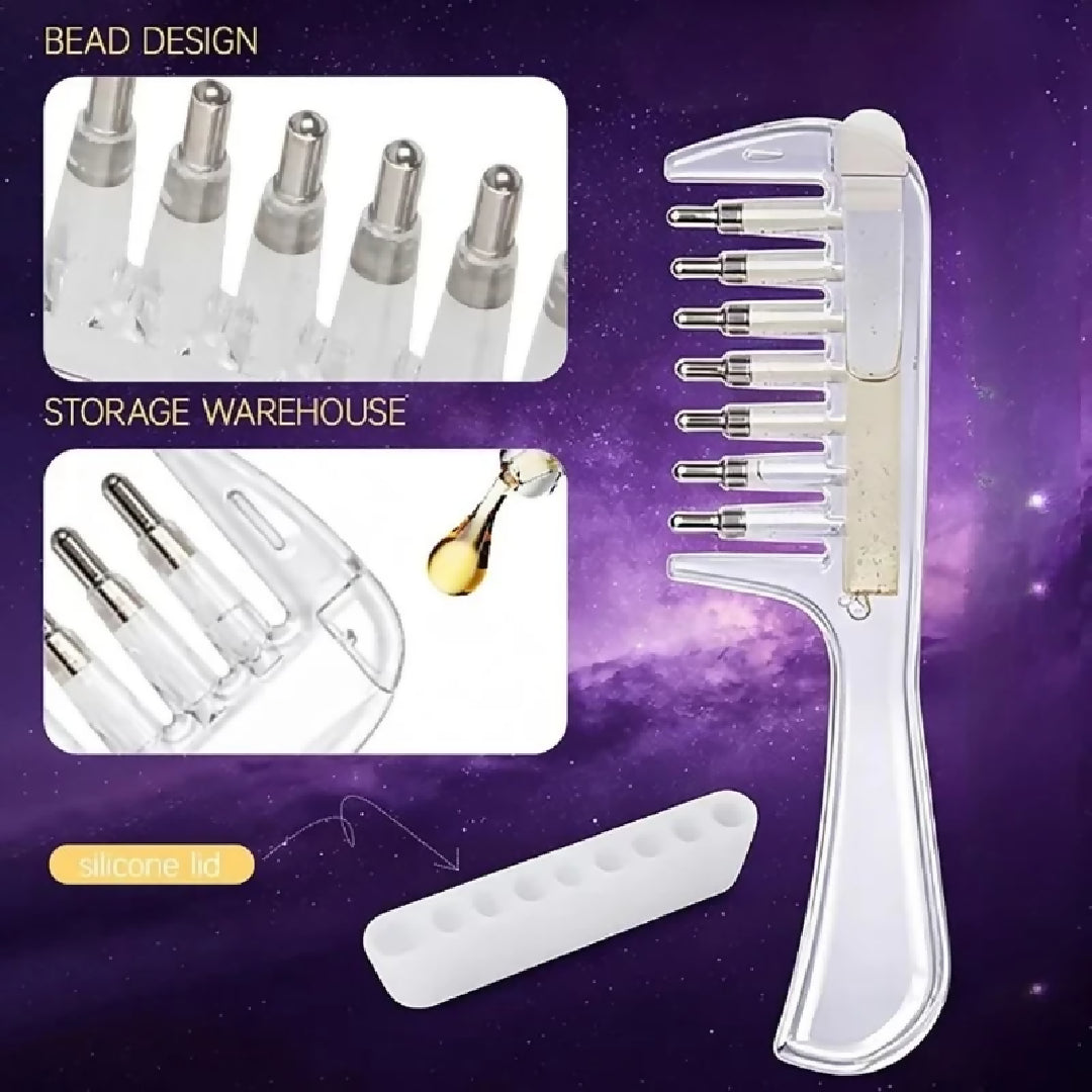 Transparent Hair Oil Applicator Comb Refillable Scalp Massage Comb with Built In Oil Reservoir Leakproof Hair Serum Distribution Brush Unisex