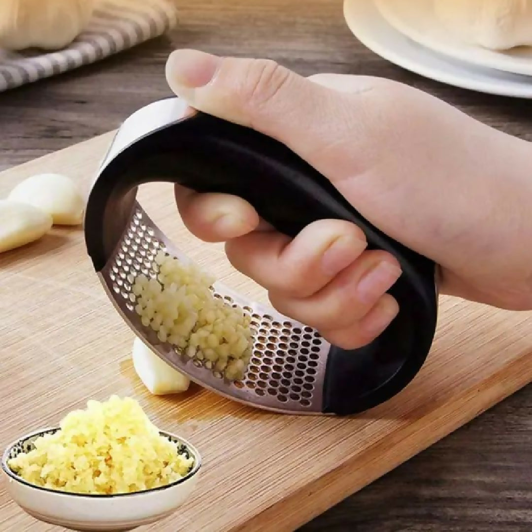 Garlic Press Manual Garlic Press Rocker With Handle Stainless Steel Garlic Crusher Masher Ginger Garlic Chopper Kitchen Gadget Tool Garlic Cutter Hand Press Tool For Garlic Paste