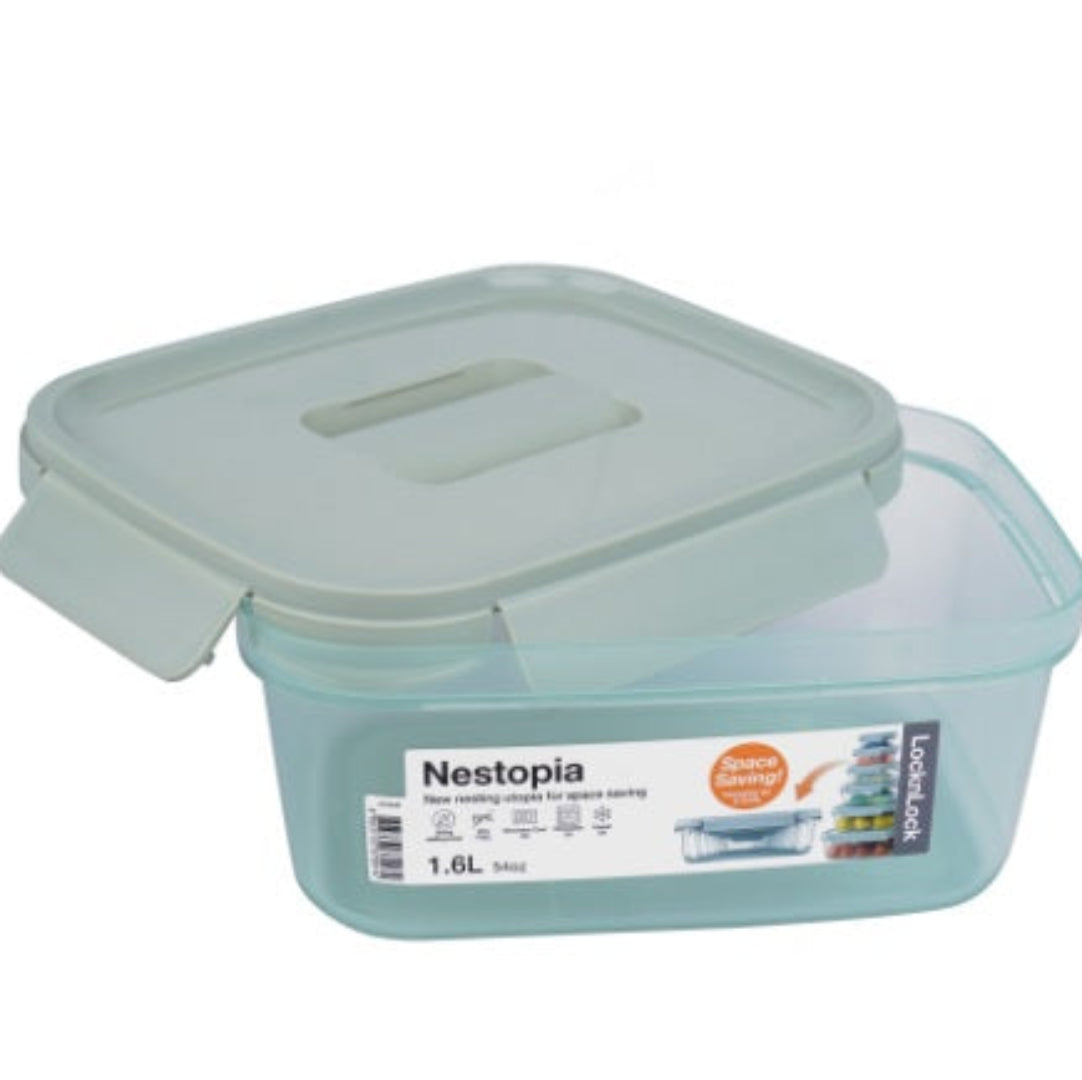LOCKNLOCK NESTOPIA (THE NEW) PP CONTAINER 1600ML RECTANGULAR LTN340
