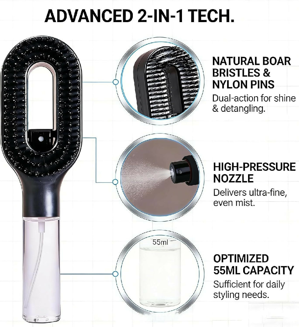 Foreign Trade Hot-Selling Styrahair Spray Comb Multi Functional Hair Smoothing Comb Anti Fly Hair Anti Static Massage Comb