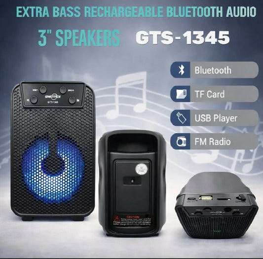 Portable Bluetooth Speaker Powerful Sound Stylish Design