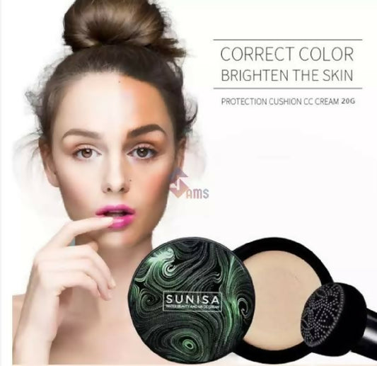Sunisa Foundation Base Waterproof Mushroom Head Air Cushion BB Cream Nude Liquid Foundations CC Cream