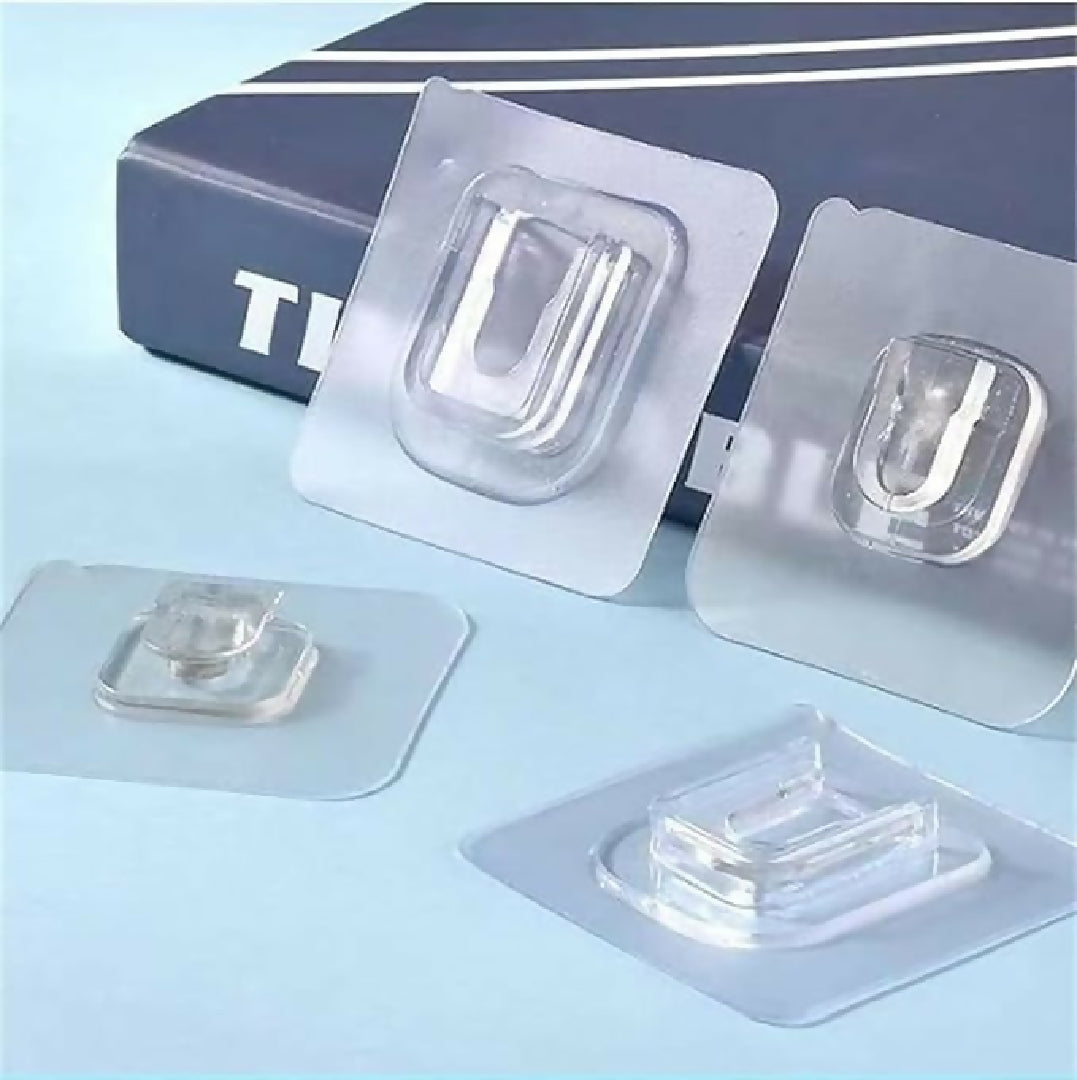 (pack of 10 ) Double Sided Self Adhesive Wall Hooks