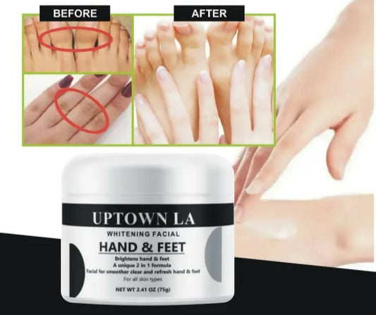Uptowm LA Hand Or Feet Whitening Facial Deep Cleansing Brightening Care For Soft Glowing Skin