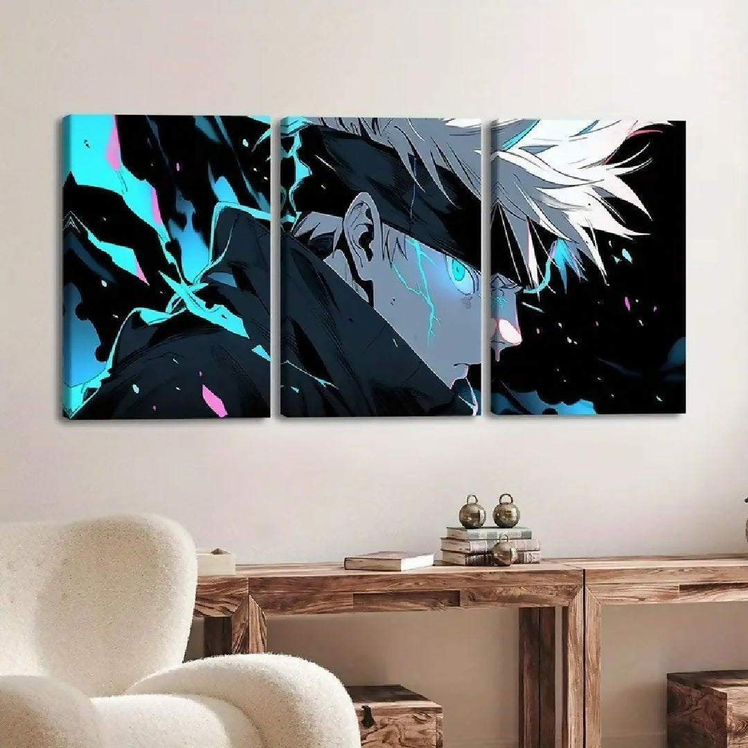 Set of 3 Premium Wall Art Photo Tiles Modern Home Decor Sets 8x11
