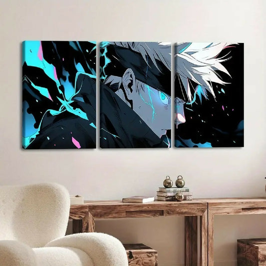 Set of 3 Premium Wall Art Photo Tiles Modern Home Decor Sets 8x11