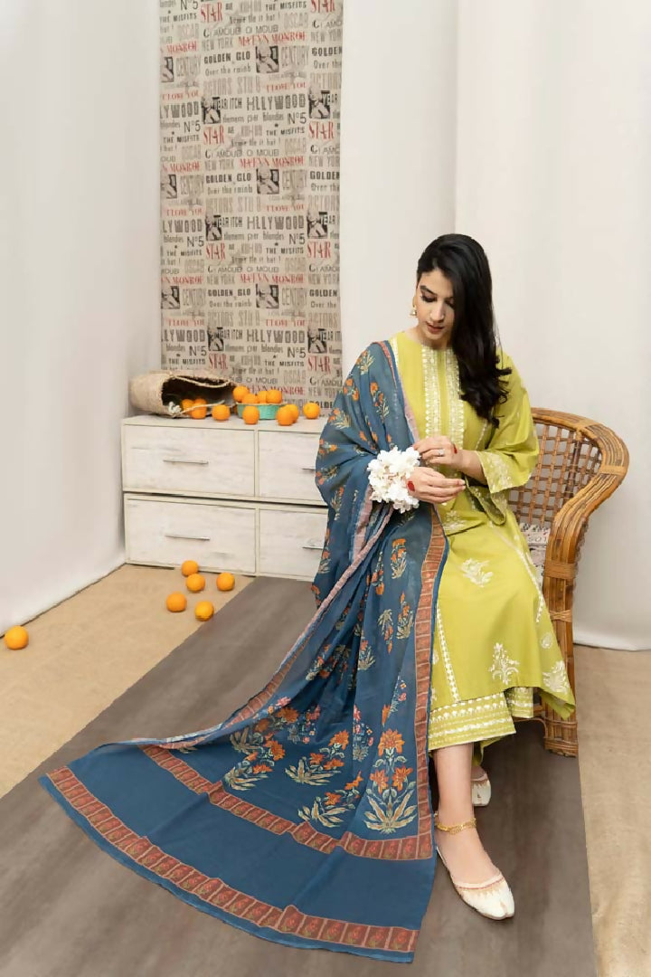 Unstitched - Embroidered Suit 3 Piece