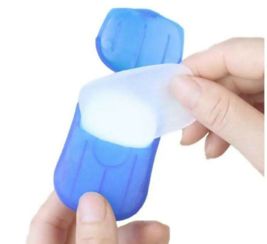 Travel Soap Outdoor Portable Mini Paper Soap Paper Washing Hand Bath Clean Scented Slice Sheets Good For Camping BBQ Hiking Travel Or Any Outdoor Activity 1Peace