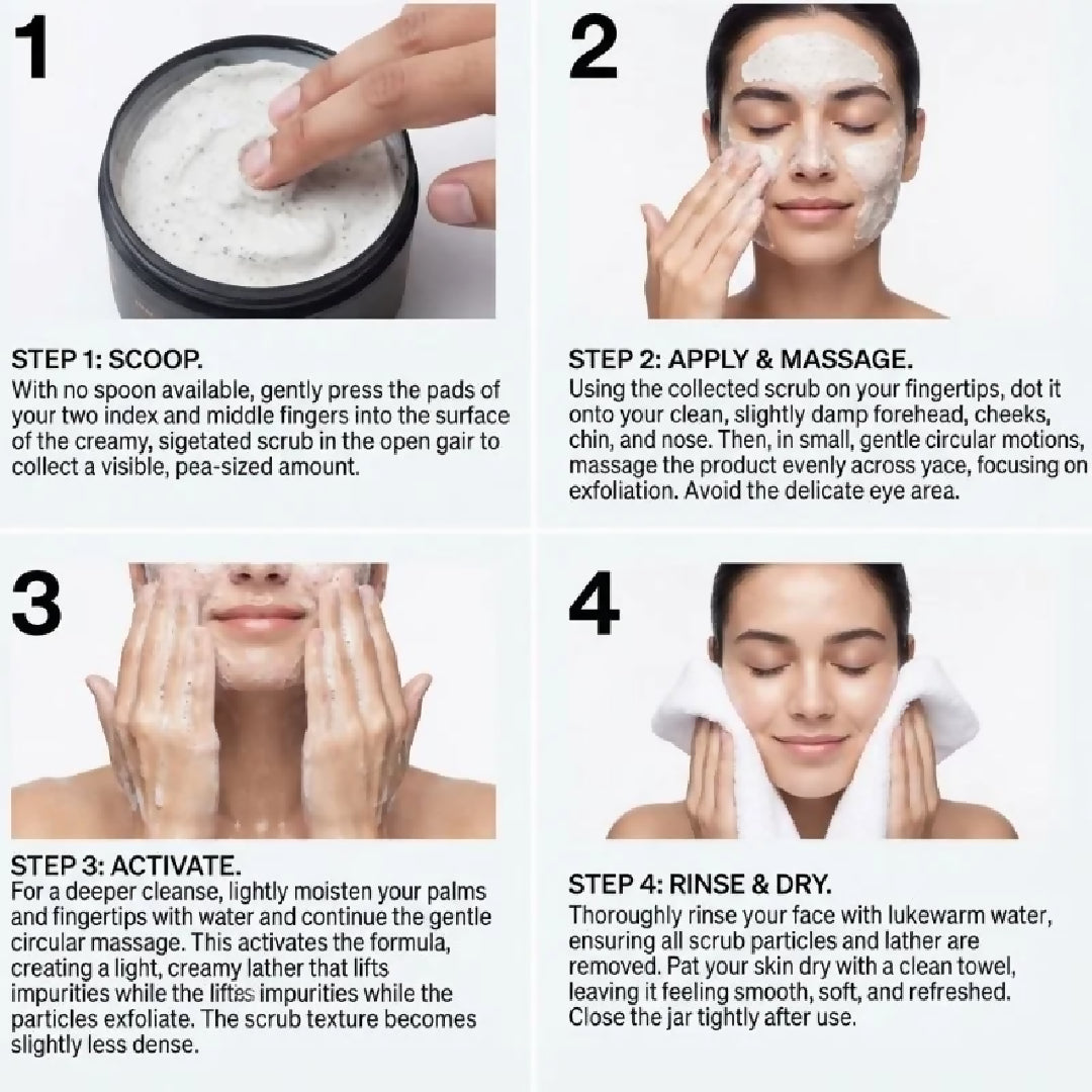 3S Lulur Black With Niacinamide Body Scrub Brightening Exfoliating Body Scrub for Smooth Soft Looking Skin 150g