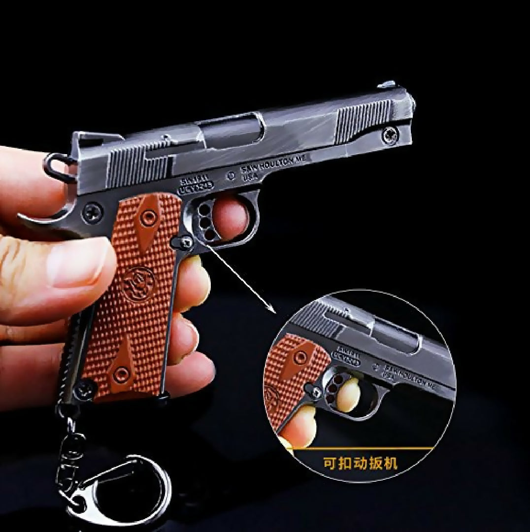 Glock mini Toy Full Metal Keychain Keyring and Removable Magazine Random color