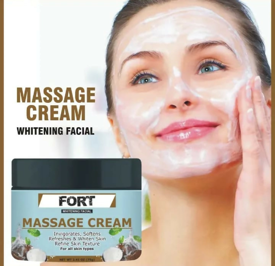 FORT Massage Cream Deep Moisturizing Relaxing Skin Care For Soft Smooth Healthy Skin