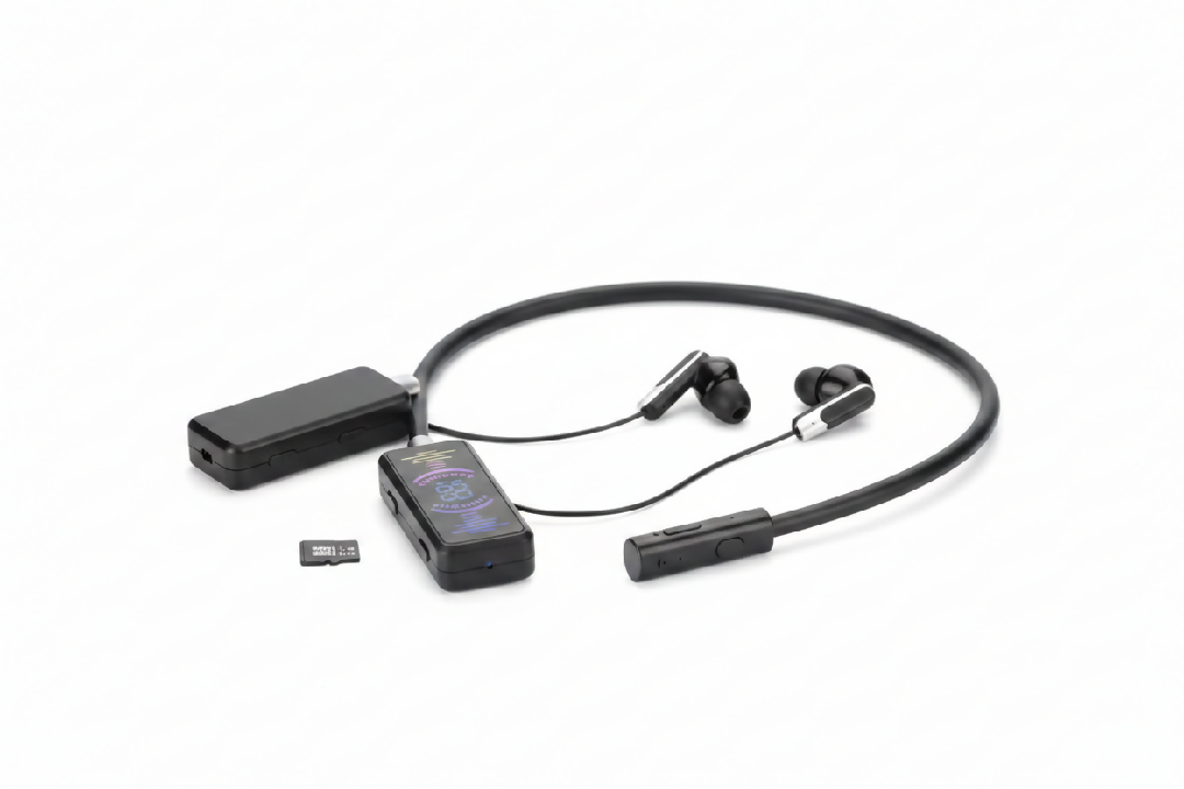 Aroma M55 Stereo Neckband Earphone with LCD Display