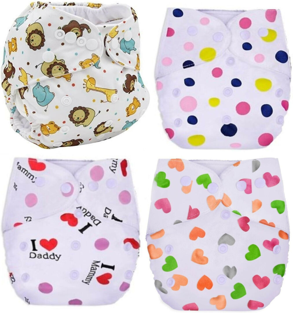 Kids Reusable Baby Diaper And Training Pants Soft Comfortable Washable For Daily Use Large