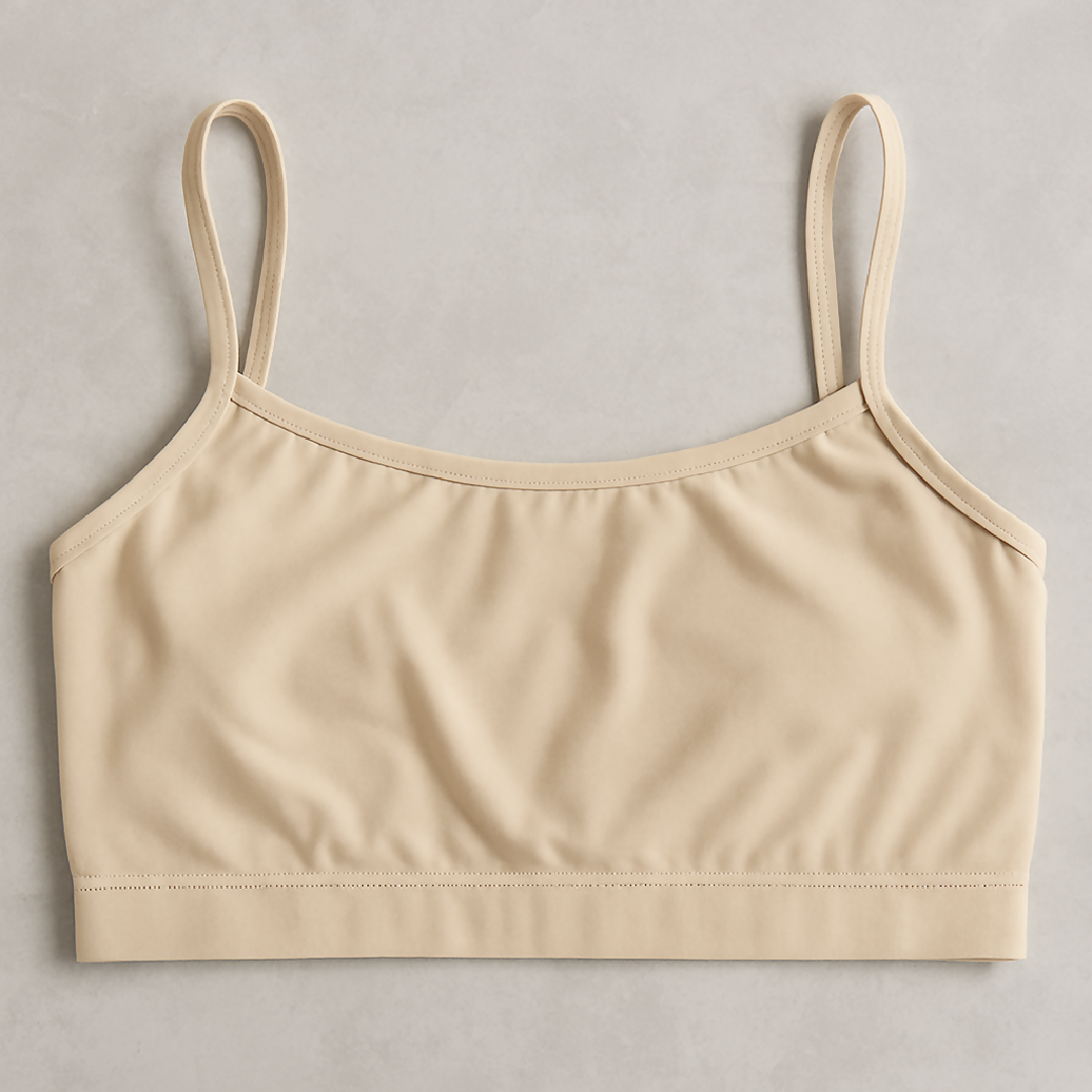Teenagers Malai Non-Padded Bra - Soft Lightweight - Comfortable Everyday Wear Lingerie - Plain Design in Beige - Sizes 28 30 32 - 28