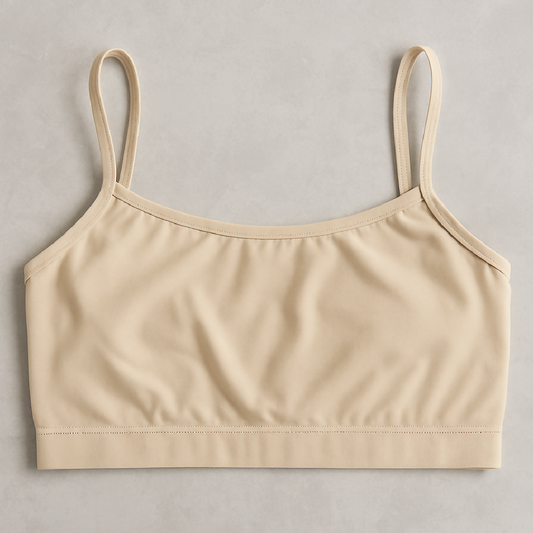 Teenagers Malai Non-Padded Bra - Soft Lightweight - Comfortable Everyday Wear Lingerie - Plain Design in Beige - Sizes 28 30 32 - 28