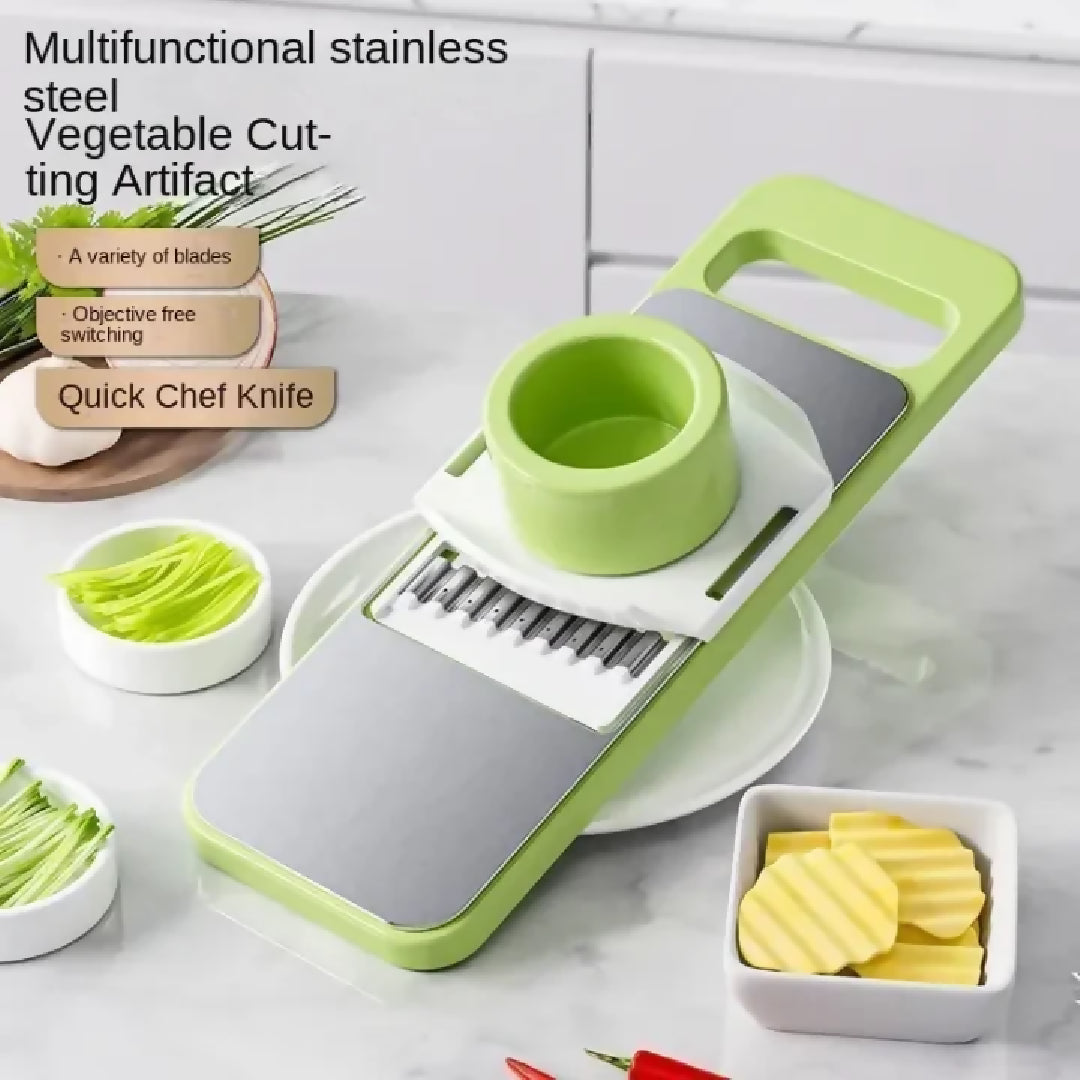 5in1 Vegetable Cutter - Multifunctional Stainless Steel Vegetable Cutter - Slicer - Kitchen Tool