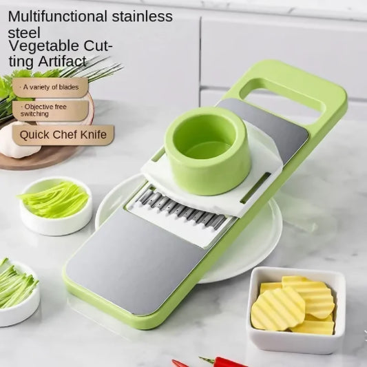 5in1 Vegetable Cutter - Multifunctional Stainless Steel Vegetable Cutter - Slicer - Kitchen Tool