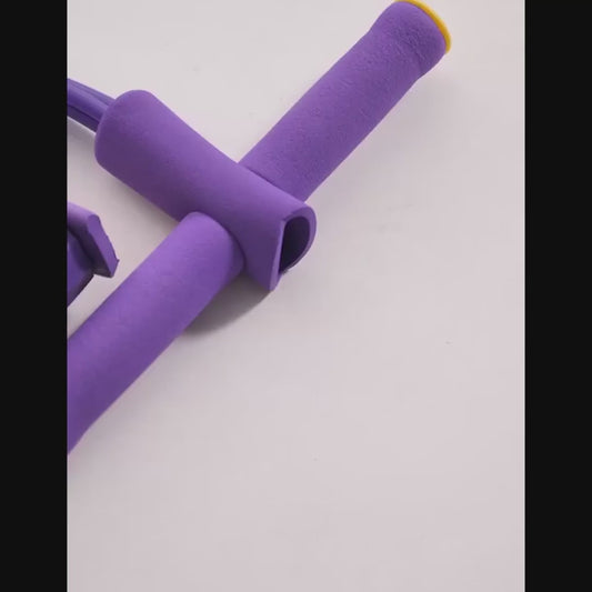 Foot Pedal Resistance Band Elastic Sit-Up Pull Rope Yoga Fitness Gym - Elastic Pull Ropes Tummy Trimmer (Random Colors)