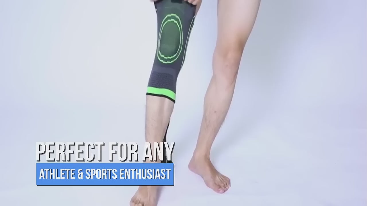 3D Weaving Knee Support Band - Adjustable Compression Brace for Men and Women - Pressure Relief Injury Protection and Joint Stability - 1Pc