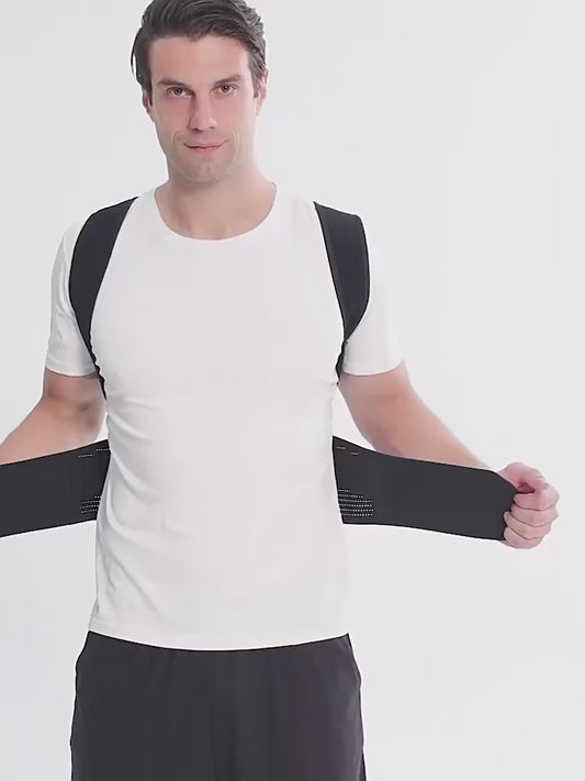 Adjustable Magnetic Posture Corrector Back Brace Support Belt for Upper Back Pain Relief Standard Size