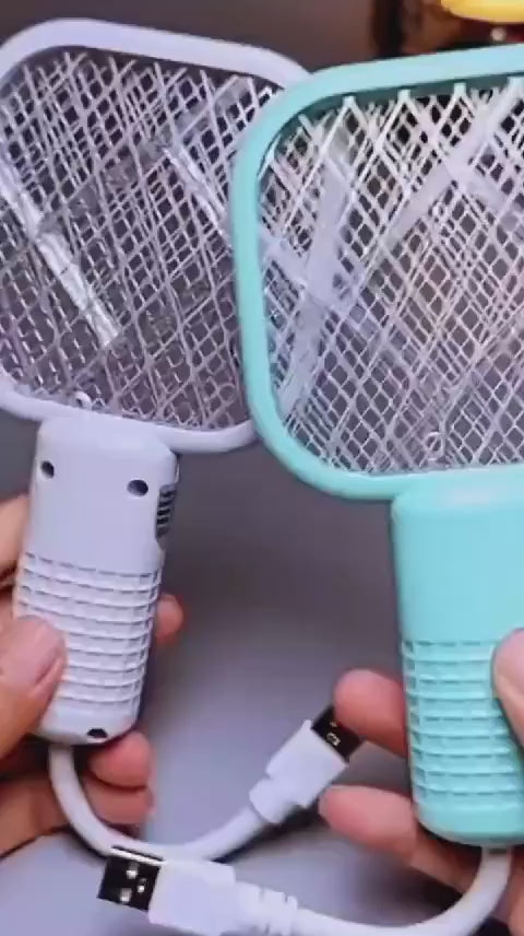 Electric Mini USB Mosquito Killer Racquet Lamp Wireless Night Bulb and Effective Insect Catcher