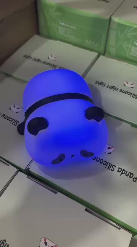 Cute Panda Night Light Silicone Soft Lamp Portable And Child Safe Bedside Light Reliable Performance And Everyday Lighting Support