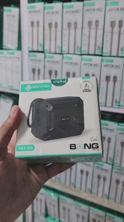 SOVO Bang SBS-506 Bluetooth Speaker Powerful Bass Wireless Portable Speaker with HD Sound Built-in Microphone for Hands-Free Calls